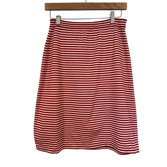 Salvatore Ferragamo Women’s 2 PC Preppy Nautical Striped Skirt Set L-XL - Picture 11 of 13